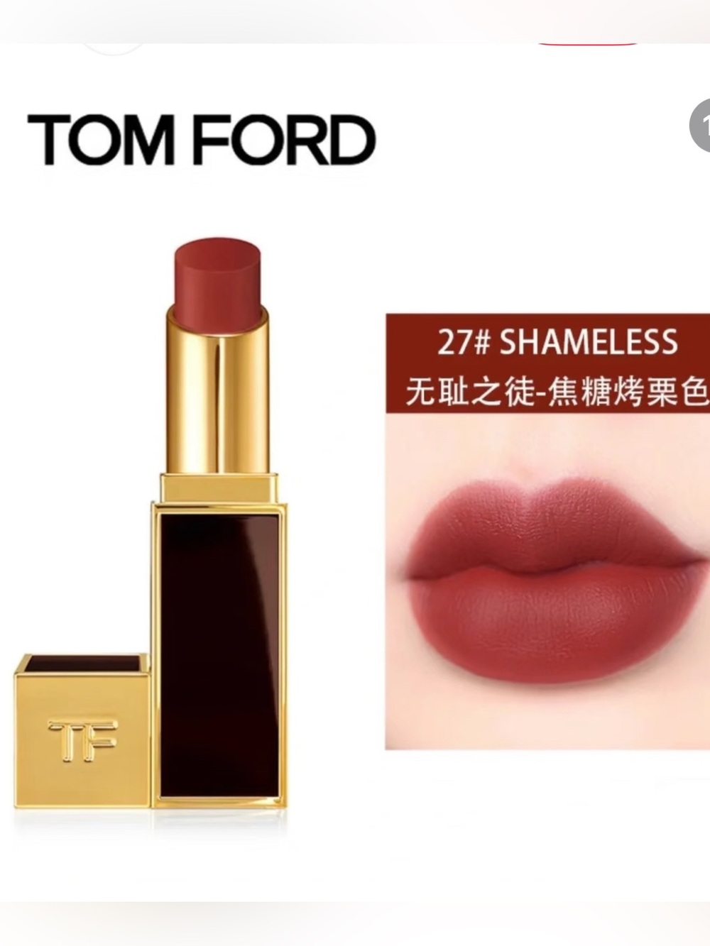 Tom Ford lip color stain matte Lipstick - 27